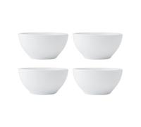 Mikasa Chalk Porcelain Nibble Bowls, Set of 4, White, 10cm - White - Porcelain - Bowls