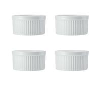 Mikasa Chalk Porcelain Ramekins, Set Of 4, 9.5Cm, White