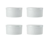 Mikasa Chalk 4pc Porcelain Ramekin Set, 10cm, Gift boxed