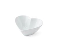 Mikasa Chalk Small Heart Porcelain Serving Bowl, 13cm, White