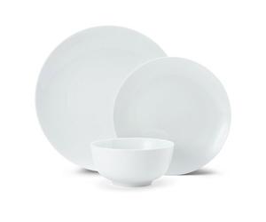 Mikasa Chalk White Porcelain 12Pc Dinner Set Gift Boxed
