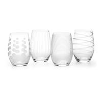 Mikasa Cheers Set Of 4 17oz Stemless Wine Glasses