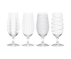 Mikasa Cheers Set of 4 Beer Glasses 480ml White
