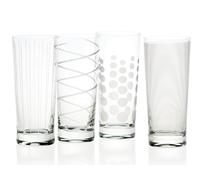 Mikasa Cheers Set Of 4 High Ball Cocktail Glasses 550 ml Precision-etched Design