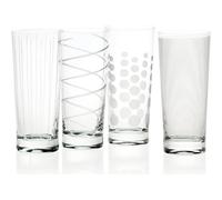 MIKASA 5159317 Cheers Set of 4 Crystal High Ball Tumbler Glasses, 550 ml (19 fl oz) Silver