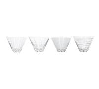Mikasa Cheers Set Of 4 Stemless Martini Glasses