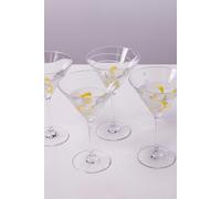 Mikasa Cheers Set of 4 Stemless Martini Glasses, 400ml, Gift Boxed in Clear Mikasa Clear