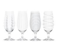 Mikasa Cheers Set Of 4 Stemmed Pilsner Glasses
