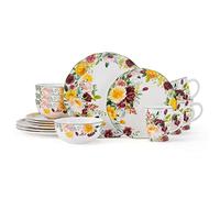 Mikasa Clara Bone China Lightweight Chip Resistant 16 Piece Dinnerware Set, Service For 4