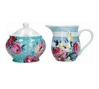 Mikasa Clovelly Milk Jug and Sugar Bowl Set in Gift Box, Porcelain, Multi Colour, 2 Pieces