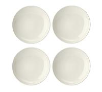 Mikasa Cranborne Stoneware Pasta Bowls, Set Of 4, 24Cm, Cream, White