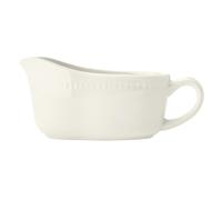 Mikasa Cranborne Stoneware Gravy Boat, 300ml, Cream in White Mikasa White