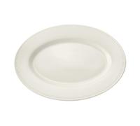 Mikasa Cranborne Stoneware Oval Serving Platter, 39cm, Cream Mikasa Cream