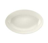 Mikasa Cranborne White Stoneware Oval Serving Bowl 30.5Cm Gift Boxed