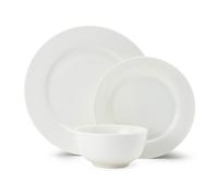 Mikasa Egret 12-piece China Dinner Set, White, White