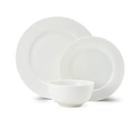 Mikasa Egret 12-piece China Dinner Set, White, White