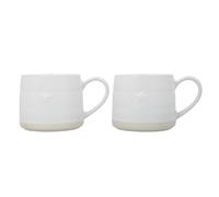 MIKASA Stoneware 2pc 380ml Cosy Mugs, Star, Gift Boxed