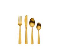 Mikasa Gold Cutlery Set in Gift Box, Stainless Steel, 16 Pieces (Service for 4)