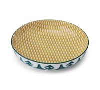 Mikasa Green Leafy Pattern Stoneware Bowl, 21cm