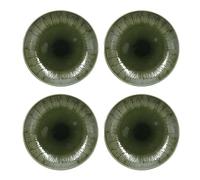 Mikasa Jardin Stoneware Dinner Plates, Set Of 4, 27Cm, Green