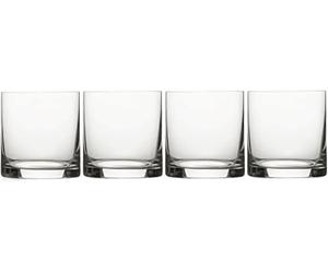 MIKASA Julie Luxury Lead-Free Crystal Old Fashioned Cocktail Glasses, 425 ml, C