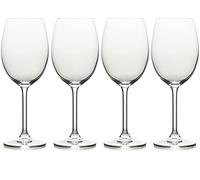 MIKASA Julie Luxury Lead-Free Crystal White Wine Glasses, 470 ml, Clear, Set of 4