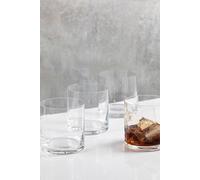 Mikasa Julie Set Of 4 15Oz Double Old Fashioned Drinking Glasses in Clear Mikasa Clear