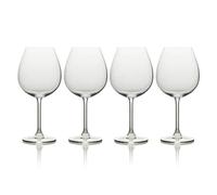 MIKASA Julie Luxury Lead-Free Crystal Bordeaux Wine Glasses/Gin Goblets, 610 ml, Clear, Set of 4