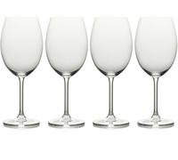 MIKASA Julie Luxury Lead-Free Crystal Bordeaux Wine Glasses/Gin Goblets, 610 ml, Clear, Set of 4