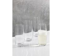 Mikasa Julie Set Of 4 9Oz Stemless Flute Glasses in Clear Mikasa Clear