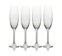 Mikasa Julie Set Of Four 210 ml Slim Stemmed Champagne Flute Glasses Clear