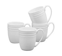 Mikasa Kamryn Vegan Bone China Lightweight Set of 4 Mugs, 13.5 Ounce