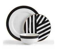 Mikasa Luxe Deco 12pc Fine China Dinner Set, Gift Boxed