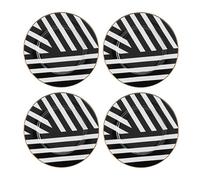 Mikasa Luxe Deco China Side Plates, Set Of 4, 21Cm, White