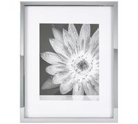 Mikasa Mirror Front with Walnut Sides Portrait Gallery Frame, Displays one 11x14 Photo With Mat and One 16x20 Photo Without Mat, 21.2x17.2x0.9 Inch