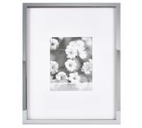 Mikasa Mirror Front with Walnut Sides Portrait Gallery Frame, Displays one 11x14 Photo With Mat and One 8x10 Photo Without Mat, 21.2x17.2x0.9 Inch