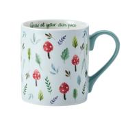 Mikasa Mushroom Straight-Sided Porcelain Mug, 280ml in Green Mikasa Green