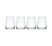 Mikasa Palermo Clear Crystal Stemless Wine Glasses Dishwasher Safe 350Ml Gift Boxed Pack Of 4
