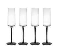 Mikasa Palermo Crystal Champagne Flutes, Set Of 4, 250Ml