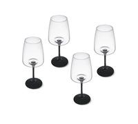 Mikasa Palermo Crystal Red Wine Glasses, Set Of 4, 450Ml, White