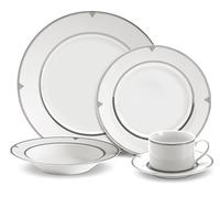Mikasa Regent Bead 40-Piece Porcelain Dinnerware Set, Service for 8