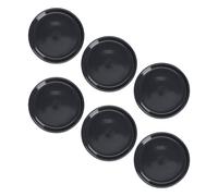 Mikasa Serenity 6-Piece Ceramic Side Plate Set in Black Mikasa Black
