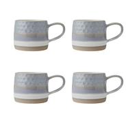 Mikasa Set of 2 Grey Textured Stoneware Mugs Set of 2 Mikasa Grey