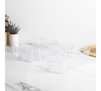 Mikasa Set of 2 Large Clear Fridge Storage Boxes Mikasa Clear