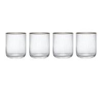 Mikasa Sorrento 4-Piece Crystal Tumbler Glass Set, 400ml