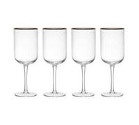 Mikasa Sorrento Ridged Crystal Set Of 4 400Ml White Wine Glasses