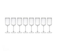 Mikasa Sorrento Set of 8 Crystal Red Wine Glasses 450ml in Clear Mikasa Clear