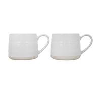 Farmhouse Love Ceramic Mugs, Set of 2, 380ml, White Mikasa White One Size