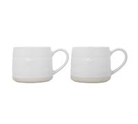 Mikasa Farmhouse Star Stoneware Mugs, Set Of 2, 380Ml, White