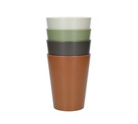 Mikasa Summer Set of 4 Recycled Plastic 340ml Tumblers - Multicolour - Plastic - Tumblers